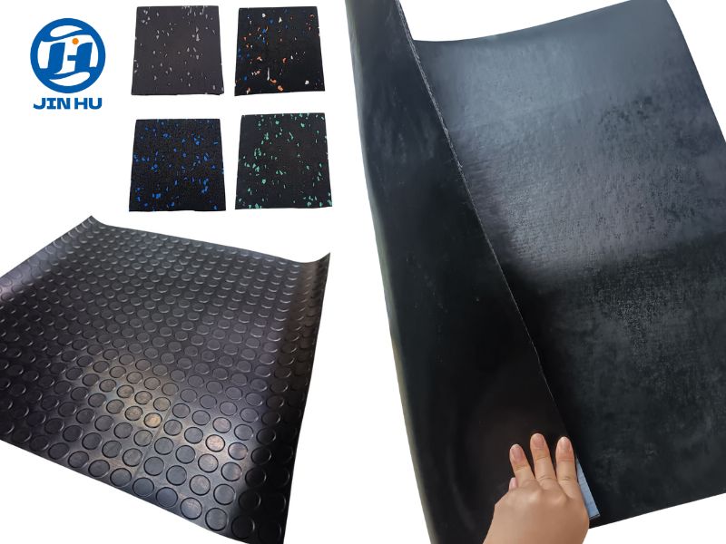 Rubber Flooring Sheets Application