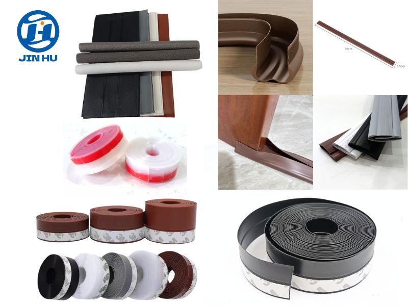 Silicone Door Bottom Sealing Strip for Wooden & Metal Doors | Wind & Insect Proof